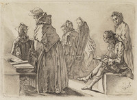 TvB G 4065
          <br/>
          Een gezelschap van zes dames en een kunstenaar
          <br/>
          <em>Chodowiecki, Daniel Nikolaus (1726 - 1801)</em>